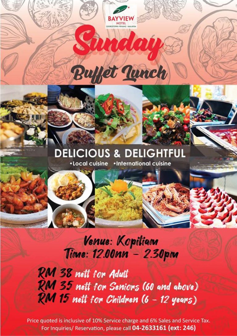 SUNDAY BUFFET LUNCH AT KOPITIAM @ BAYVIEW HOTEL GEORGETOWN PENANG