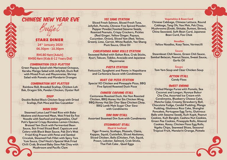 CRIZ BON APPETITE » Blog Archive » Chinese New Year Eve Dinner Menu