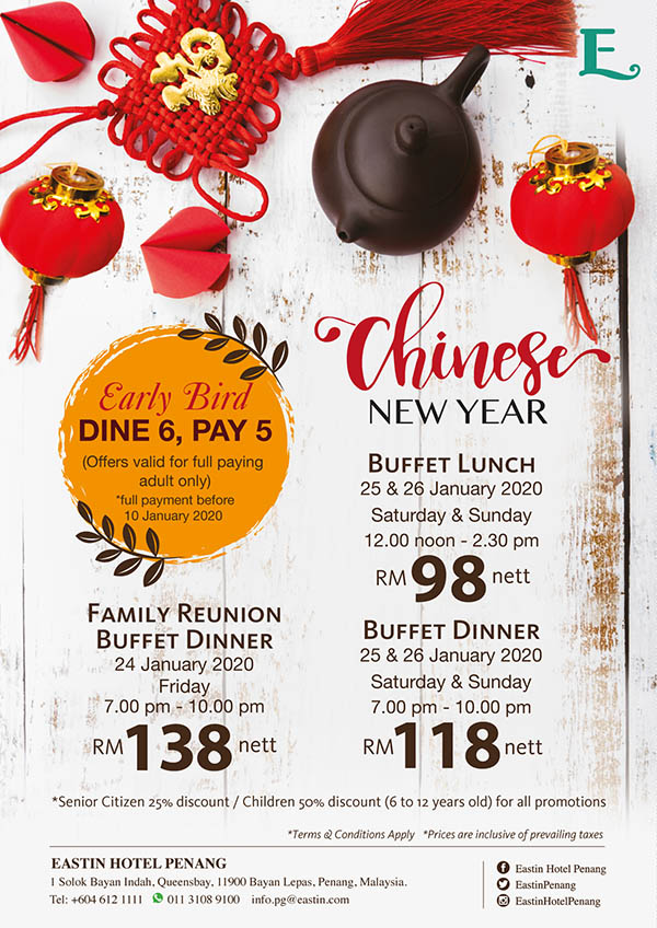 Chinese New Year Buffet Lunch 2020 Penang - Latest Buffet Ideas